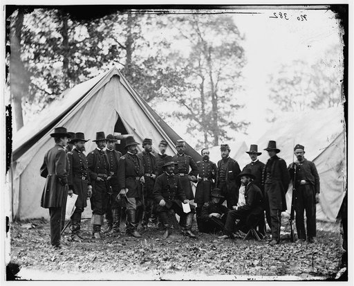 Warrenton, Va. Gen. Ambrose E. Burnside and staff; another view