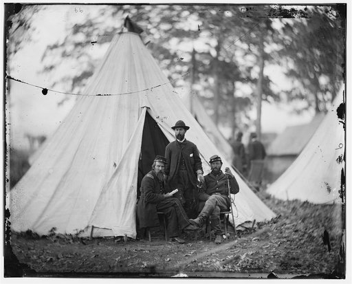 Warrenton, Va. Maj. Charles J. Whiting, Capt. James E. Harrison, and Capt. Wesley W. Owens of the 5th U.S. Cavalry
