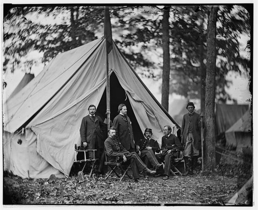 Warrenton, Va. Dr. Jonathan Letterman, medical director of the Army of the Potomac and staff