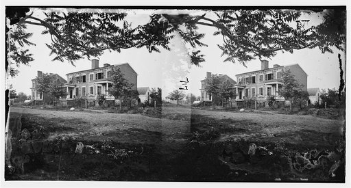Fredericksburg, Va. Houses damaged by the shelling of December 13, 1862