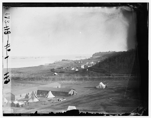 Aquia Creek Landing, Va. View of the Federal supply depot
