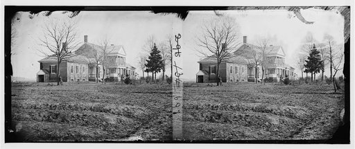 Falmouth, Va., vicinity. Major Lacy's house opposite Fredericksburg