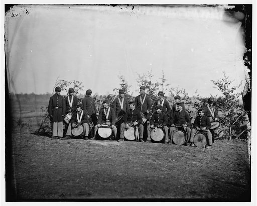 Falmouth, Va. Drum corps of 61st New York Infantry