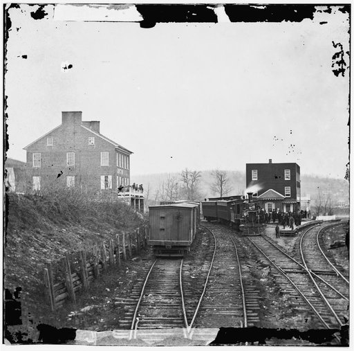 Hanover Junction, Pa. Passenger train at depot