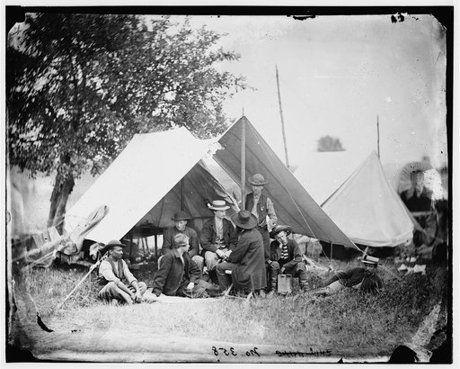 Bealeton, Va. Group of military telegraph operators, headquarters, Army of the Potomac