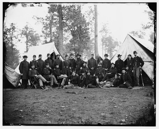 Culpeper, Va. Officers of the 80th New York Infantry, Provost Guard
