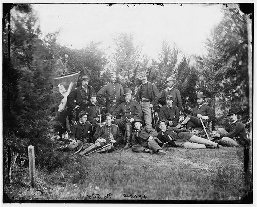 Culpeper, Va. Gen. Robert O. Tyler and staff of the Artillery Reserve; another view