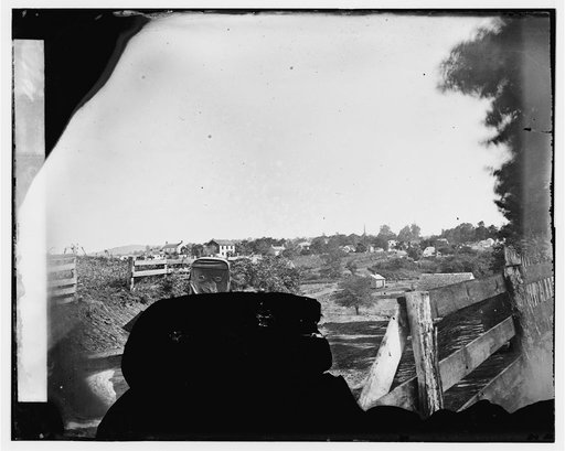 Culpeper, Va. Approach to town, with photographer's wagon in foreground