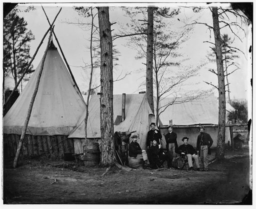 Brandy Station, Va. Provost marshal clerks at Army of the Potomac headquarters