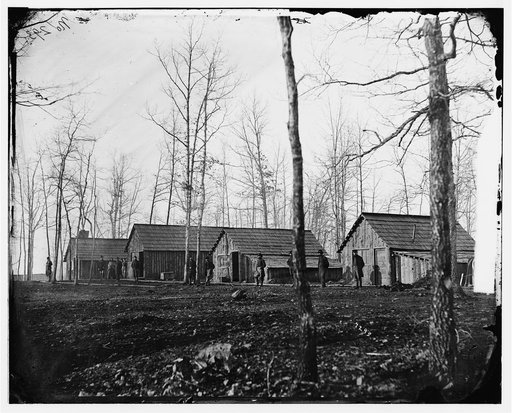 Rappahannock Station, Va. Quarters of field and staff officers, 50th New York Engineers