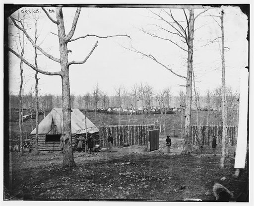 Rappahannock Station, Va. Sutler's hut and stockade of 50th New York Engineers