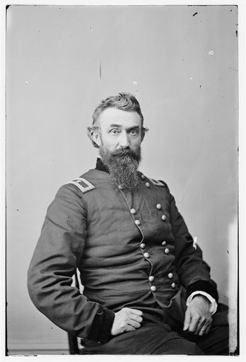 Portrait of Brig. Gen. Nathan Kimball, officer of the Federal Army (Maj. Gen. as of Feb. 1, 1865)