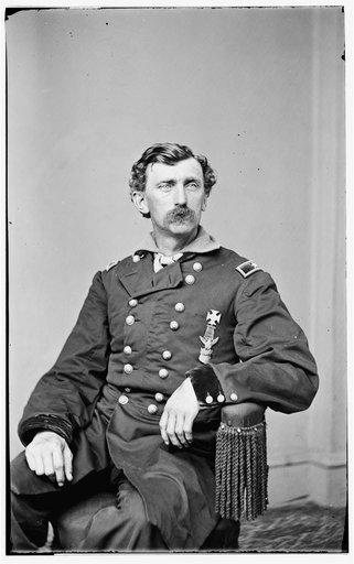 Portrait of Brig. Gen. (as of Mar. 7, 1865) George M. Love, officer of the Federal Army