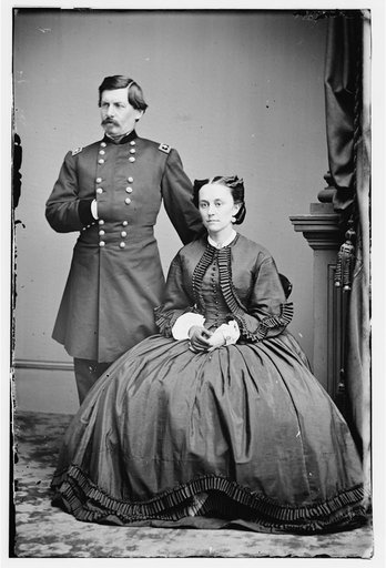 Portrait of Maj. Gen. George B. McClellan, officer of the Federal Army, and his wife, Ellen Mary Marcy