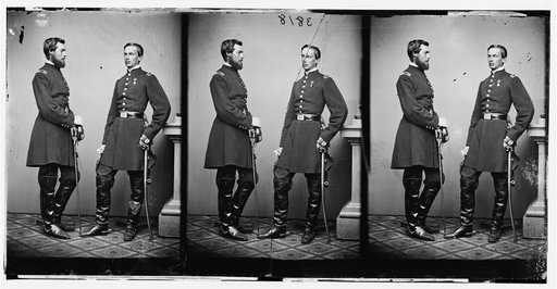 Portrait of Louis Philippe d'Orleans, comte de Paris, Aide-de-camp, and Robert d'Orleans, duc de Chartres, Aide-de-camp, officers of the Federal Army