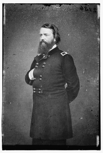 Portrait of Brig. Gen. John Pope, officer of the Federal Army (Maj. Gen. after Mar. 21, 1862)