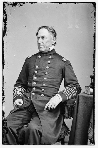 Portrait of Rear Adm. David G. Farragut, officer of the Federal Navy (Vice Adm. from Dec. 3, 1864)
