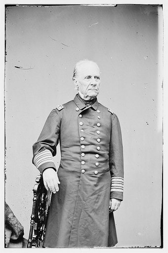 Portrait of Rear Adm. William B. Shubrick, officer of the Federal Navy