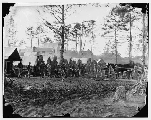 Brandy Station, Va., vicinity. Camp of 18th Pennsylvania Cavalry, 3d Division, Cavalry Corps
