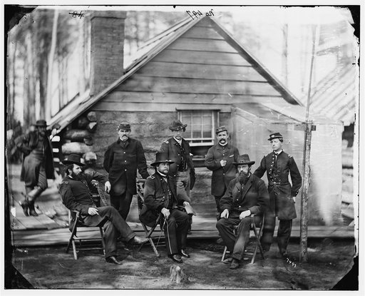 Brandy Station, Va. Gen. Rufus Ingalls and staff, Chief Quartermaster, and officers, Army of the Potomac headquarters