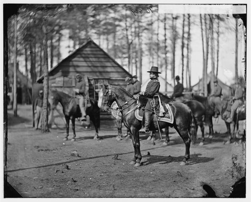 Brandy Station, Va. Gen. Rufus Ingalls on horseback