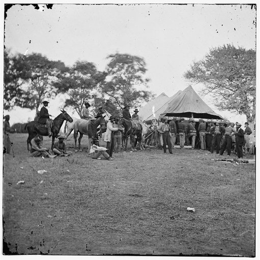 Fredericksburg, Va. Soldiers filling canteens
