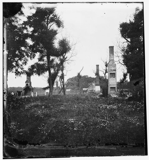 Charles City Court House, Va. Ruins of houses