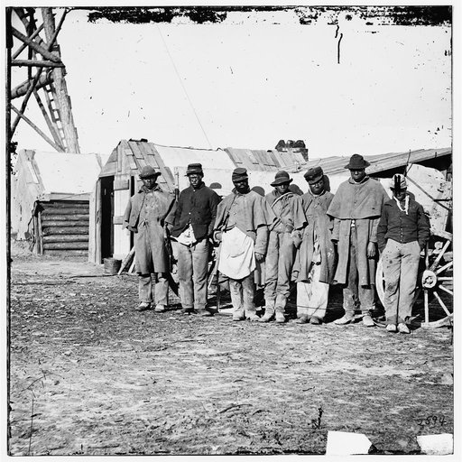 Bermuda Hundred, Va. African-American teamsters near the signal tower