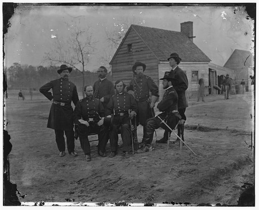 Fort Harrison, Va. Group of surgeons of the Army of the James