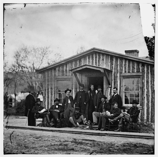 City Point, Va. Members of Gen. Ulysses S. Grant's staff