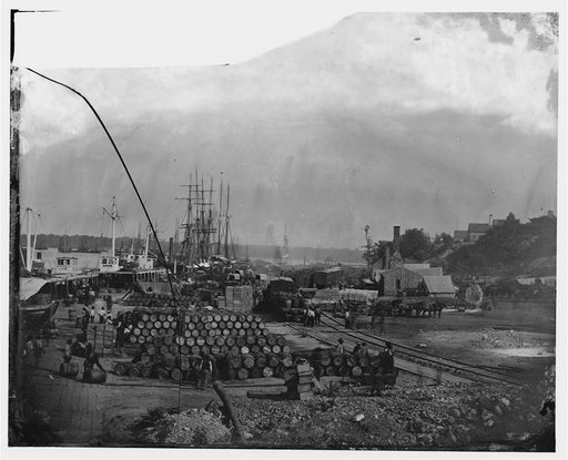 City Point, Va. Federal supplies deposited on the landing
