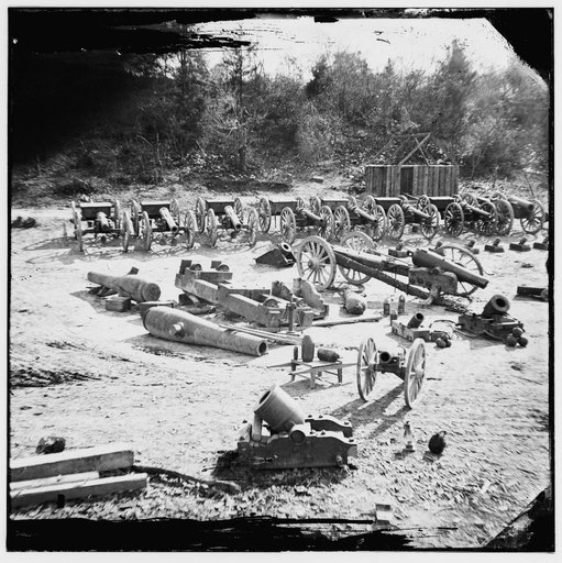 Broadway Landing, Va. Federal ordnance at the depot; another view