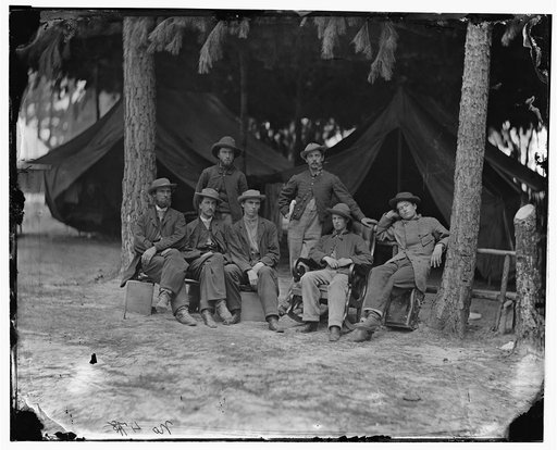 Petersburg, Va. Military telegraph operators at headquarters