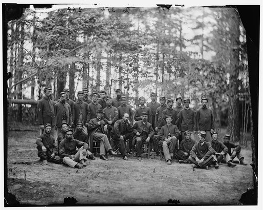 Petersburg, Va. Commissioned and noncommissioned officers of Cos. C and D, 1st Massachusetts Cavalry