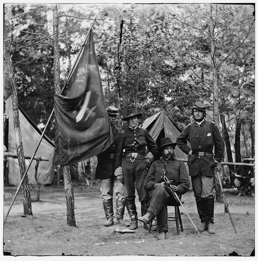 Petersburg, Va. Gen. Orlando B. Willcox and staff, 3d Division, 9th Corps