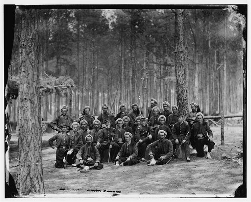 Petersburg, Va. Group of Company G, 114th Pennsylvania Infantry (Zouaves)
