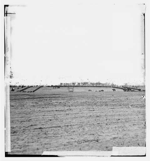 Petersburg, Va. Federal troops drawn up to witness a hanging