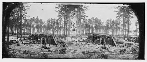 Petersburg, Va. Bomb-proof shelter in Federal lines