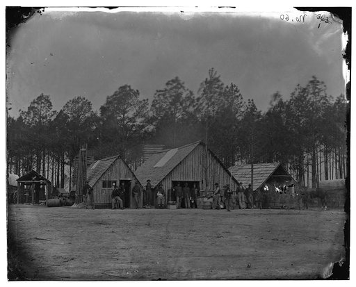 Petersburg, Va. General view of the commissary department, 50th New York Engineers