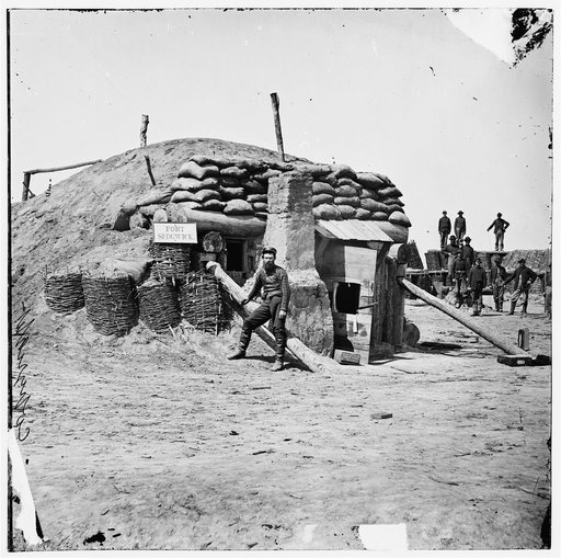 Petersburg, Va. Bomb-proof quarters, Fort Sedgwick ("Fort Hell")