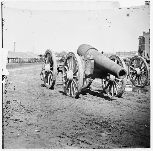 Richmond, Va. Captured siege guns at Rocketts