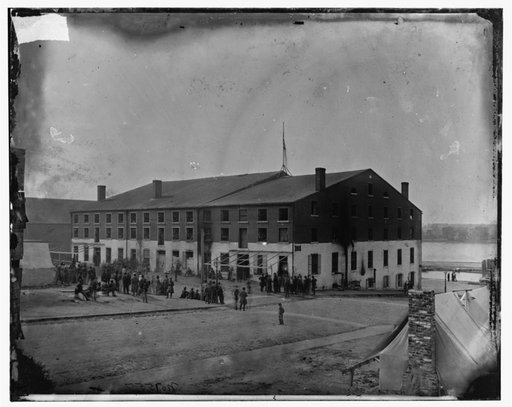 Richmond, Va. Front and side view of Libby Prison