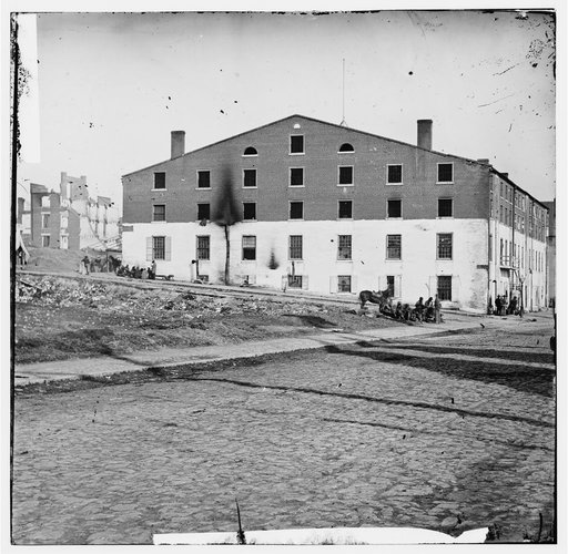 Richmond, Va. Side and rear view of Libby Prison