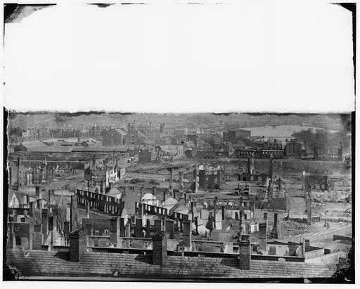 Richmond, Va. General view of the burned district
