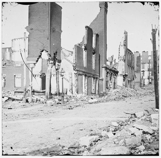 Richmond, Va. Street in the burned district