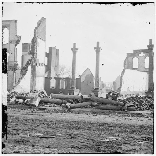 Richmond, Va. Ruins of the Southern Express Office (Carey Street)