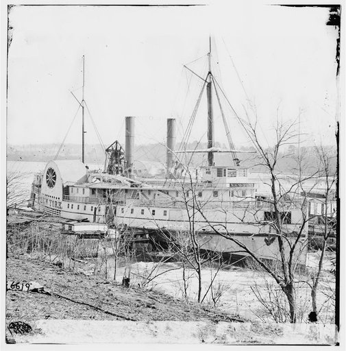Aiken's Landing, Va. Steamer New York waiting for exchange of prisoners