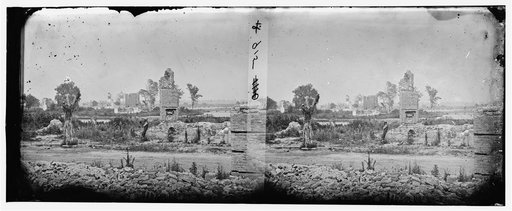 Hampton, Va. Brick chimneys, etc., of burned houses