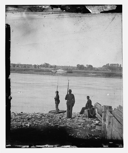 Port Royal Island, S.C. Coosaw Ferry; battleground of January 1, 1862, in the distance