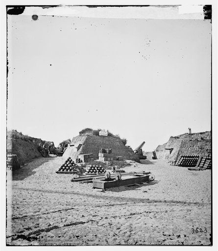 Morris Island, S.C. Interior view of Fort Putnam